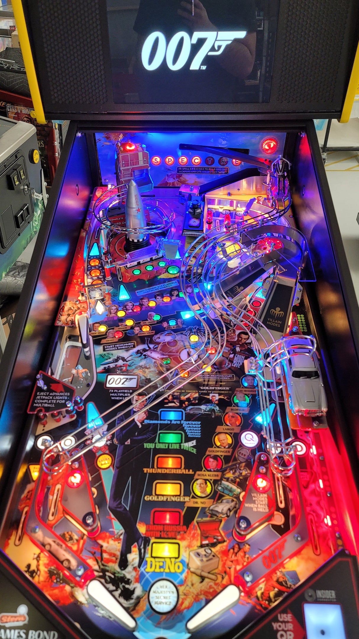 James Bond 007 Pinball Backboard Illumination