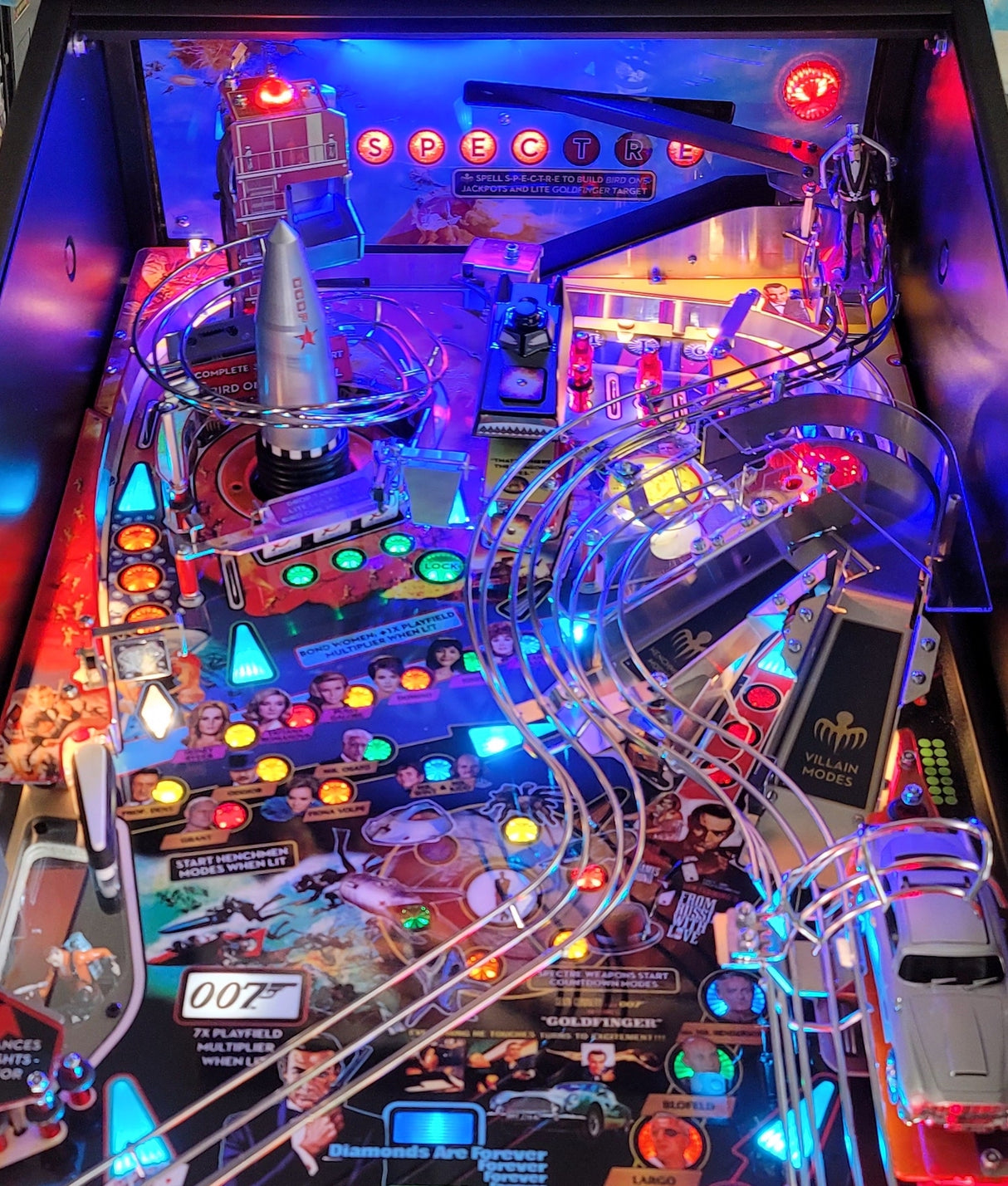 James Bond 007 Pinball Backboard Illumination