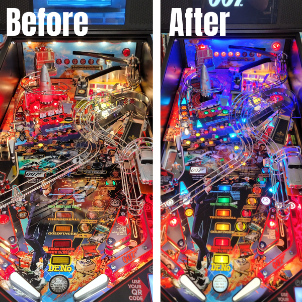 James Bond 007 Pinball Backboard Illumination