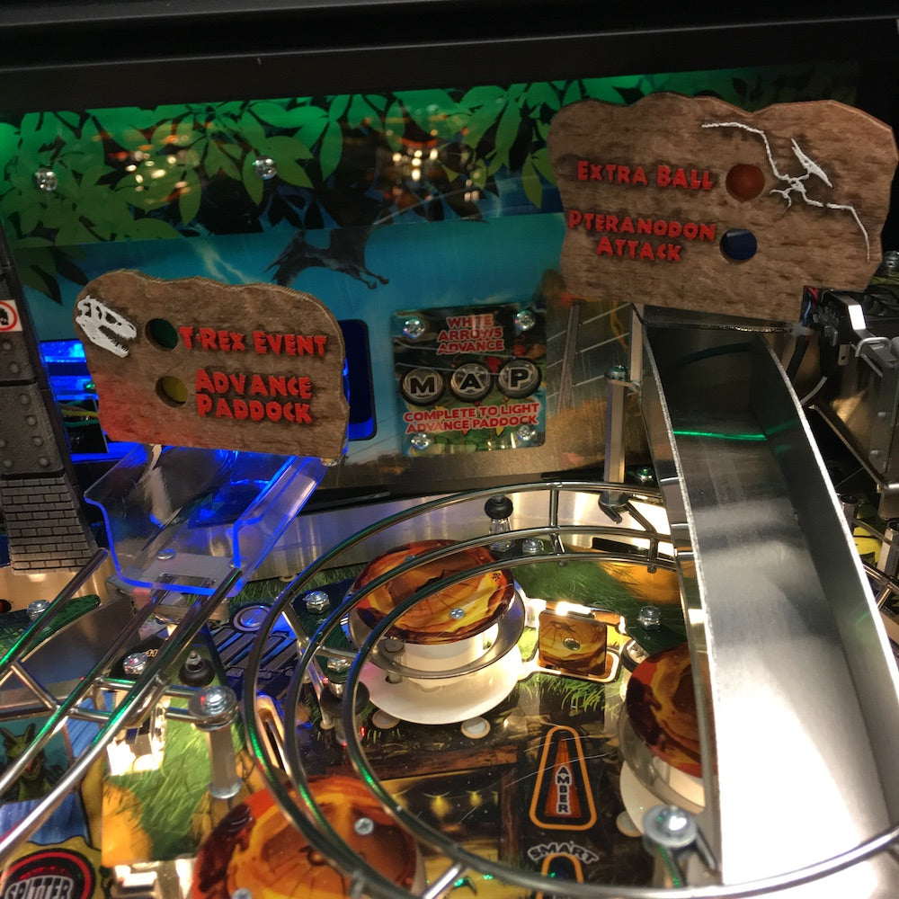 Jurassic Park Pinball Fossil Sign Cover Set