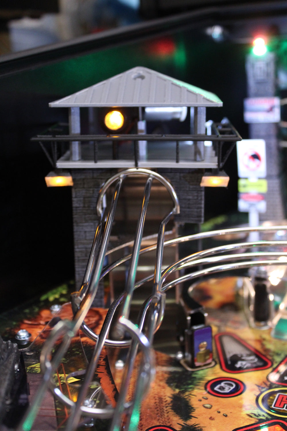 Jurassic Park Pinball Raptor Lookout Tower Pro