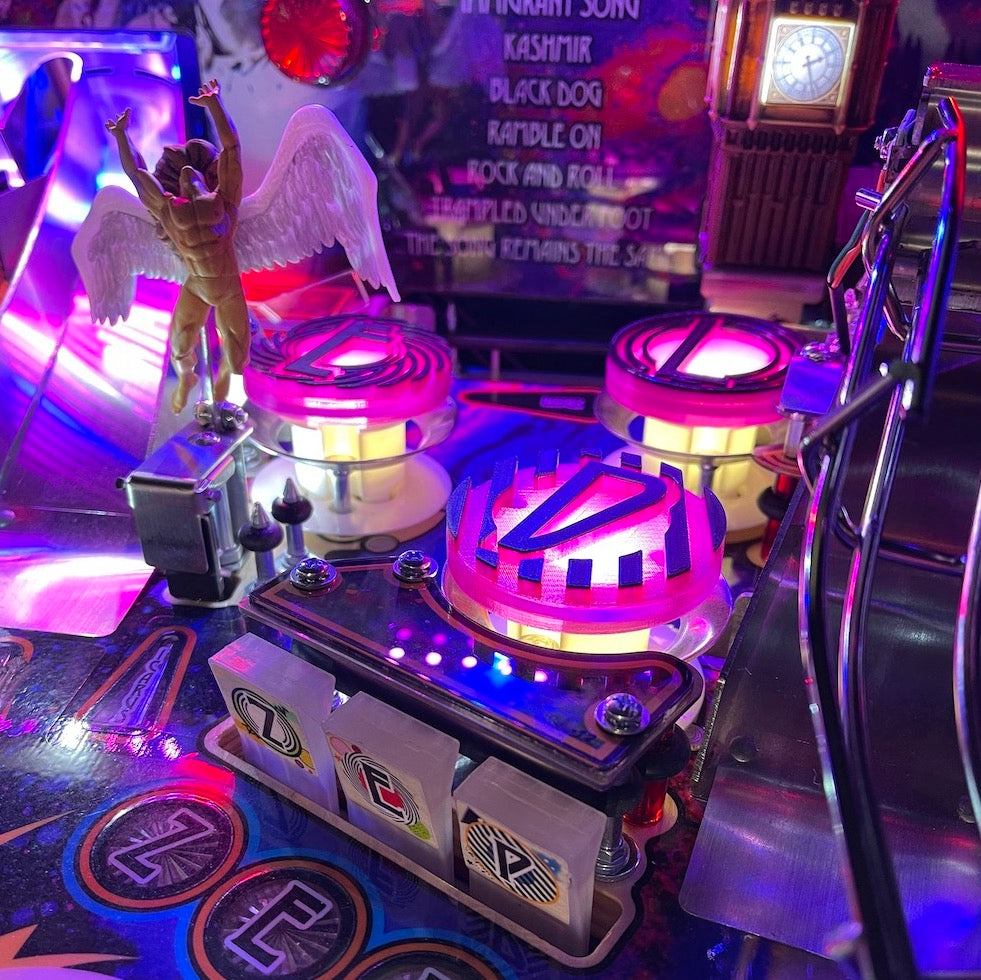 Led Zeppelin Pinball Pop Bumper Covers