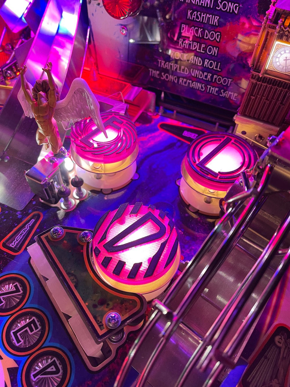 Led Zeppelin Pinball Pop Bumper Covers