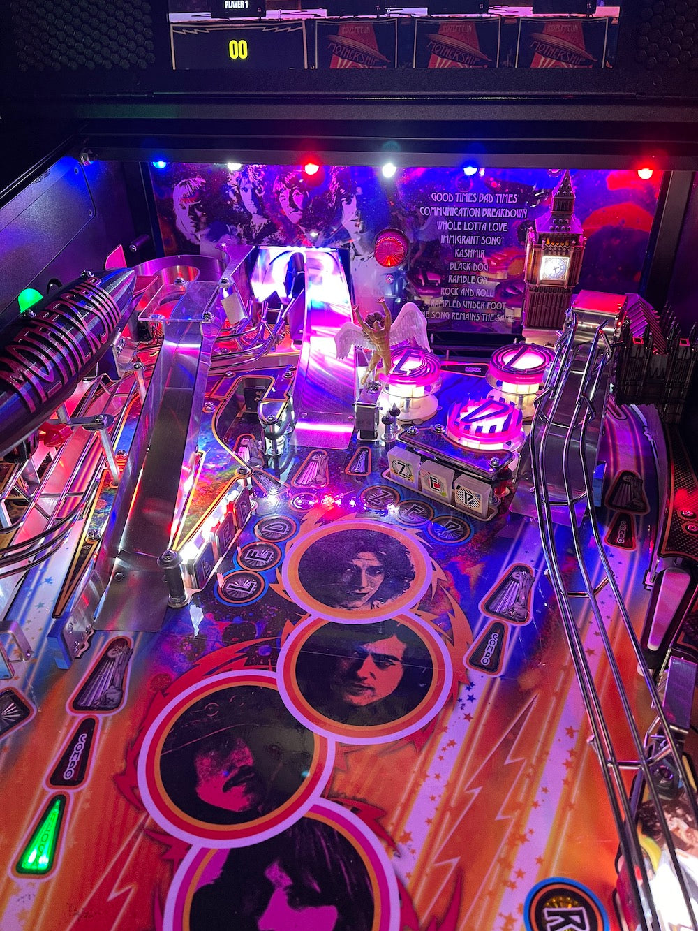 Led Zeppelin Pinball Pop Bumper Covers
