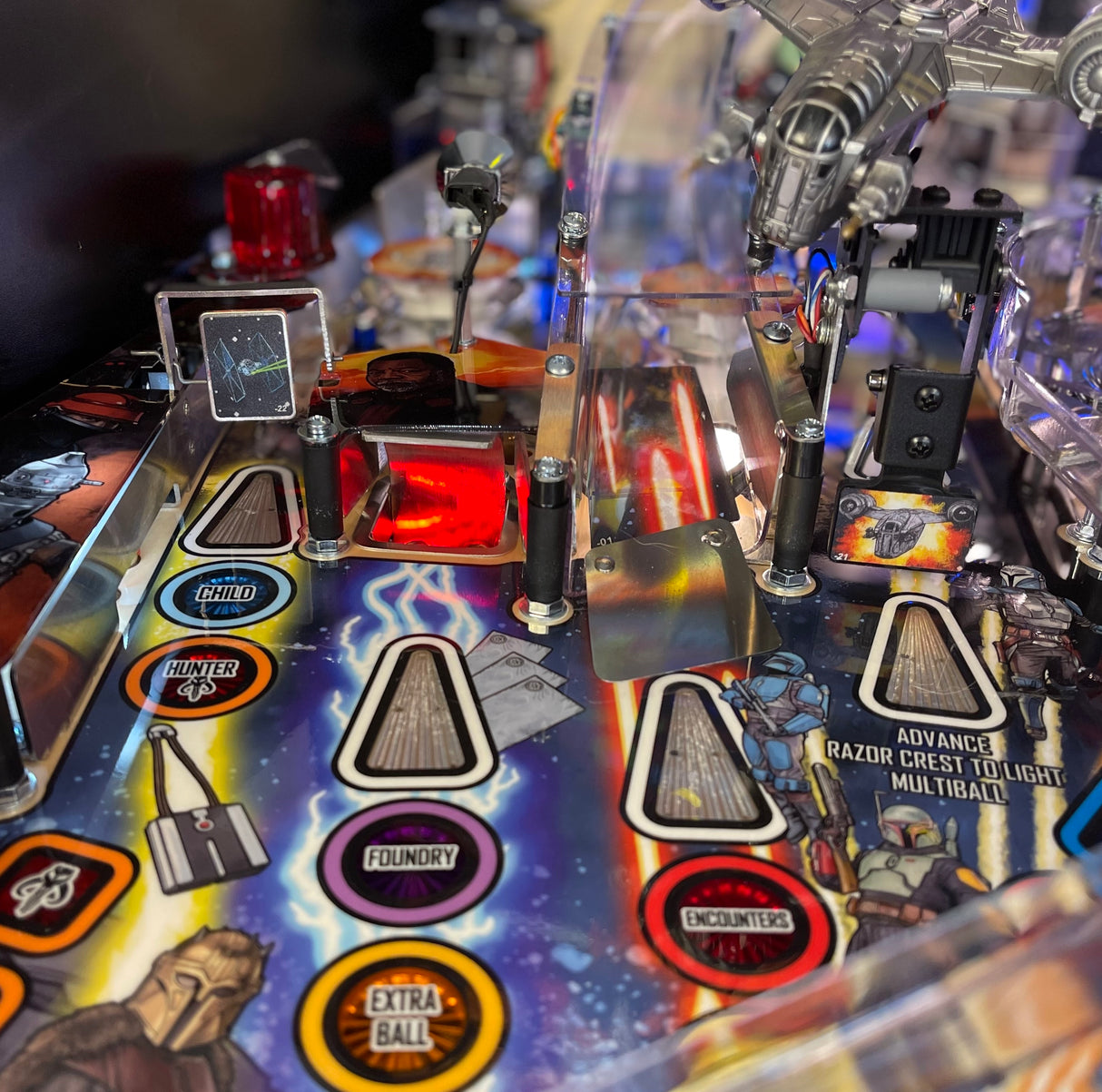 Mandalorian Pinball Scoop Illumination