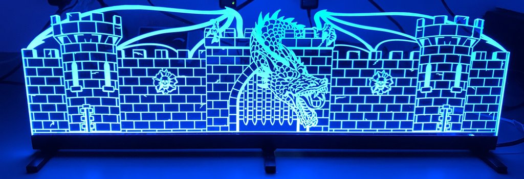 Medieval Madness Glow Pinball Topper