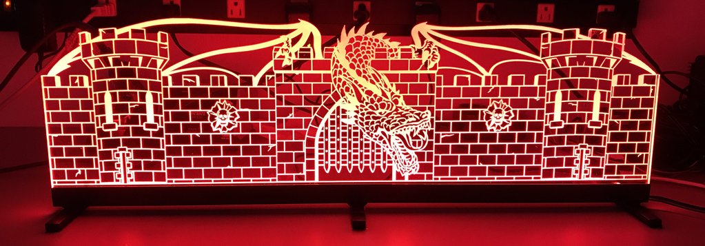 Medieval Madness Glow Pinball Topper