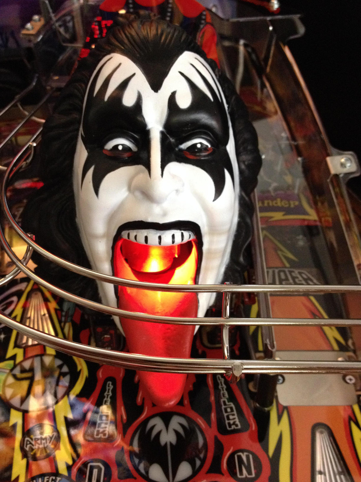 Kiss Pinball Demon Head Illuminated Mouth - Mezel Mods
- 3