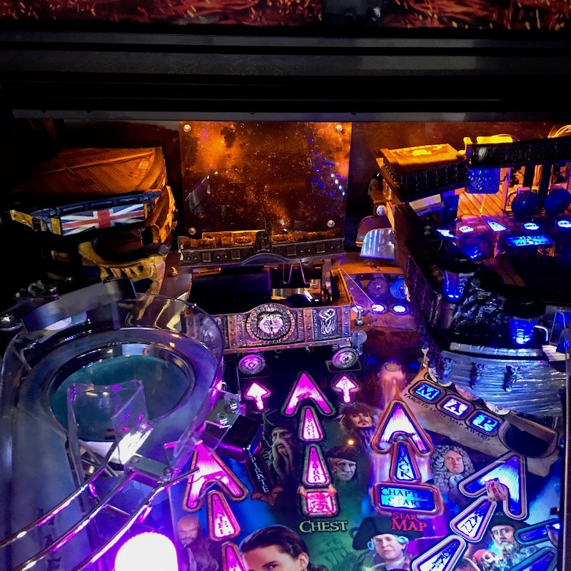 Pirates of the Caribbean Pinball Backboard Illumination