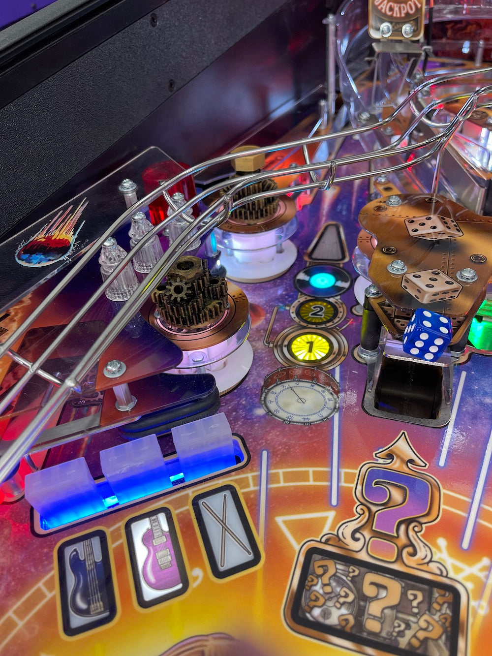 Rush Pinball Drop Target Illumination