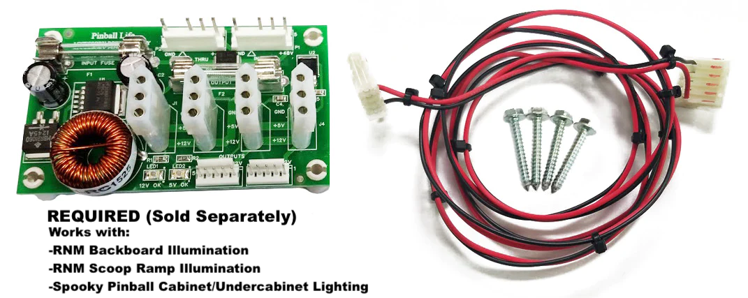 Rick and Morty Pinball Scoop and Ramp Illumination Kit