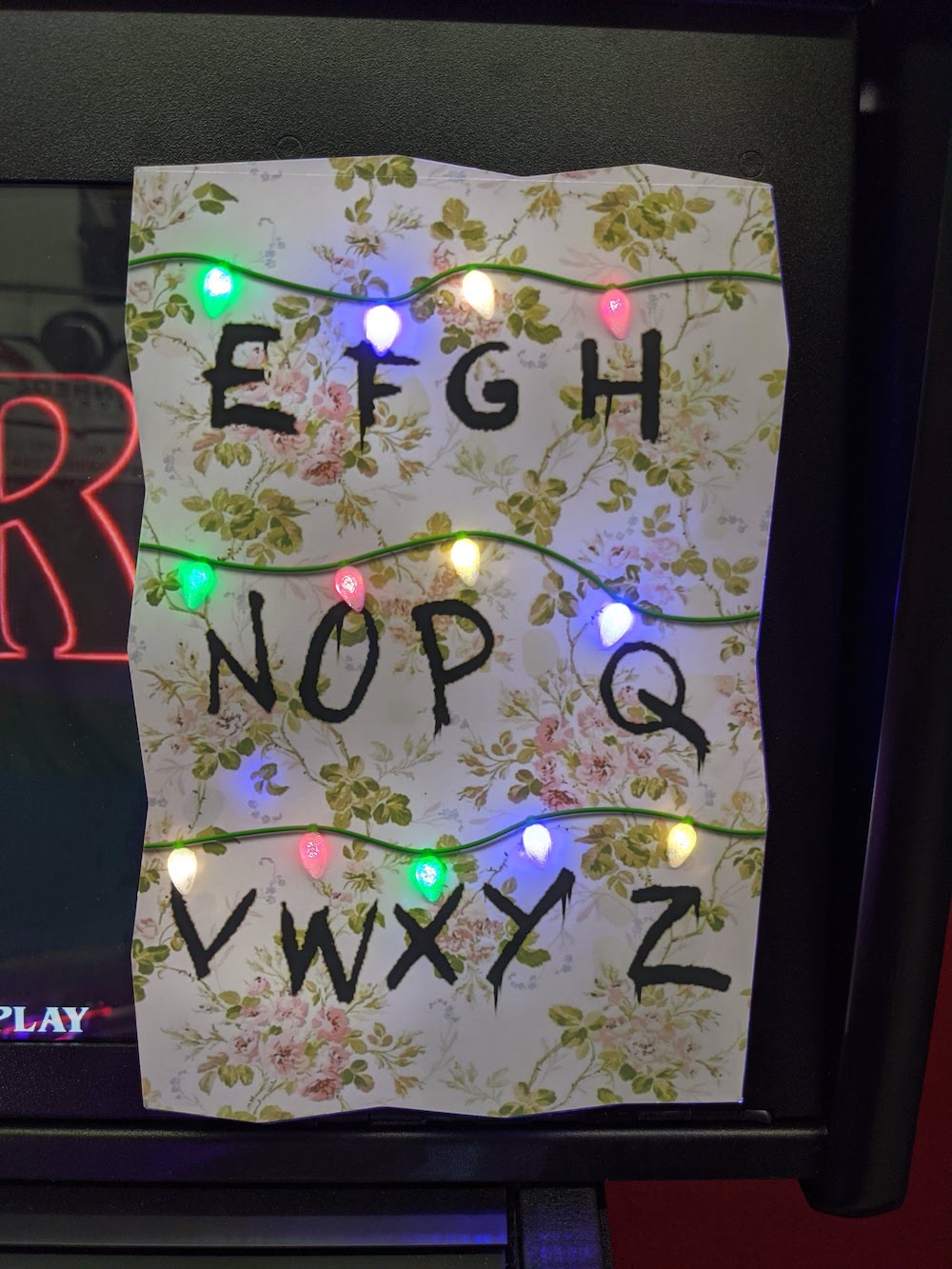 Stranger Things Pinball Alphabet Wall Speaker Panels