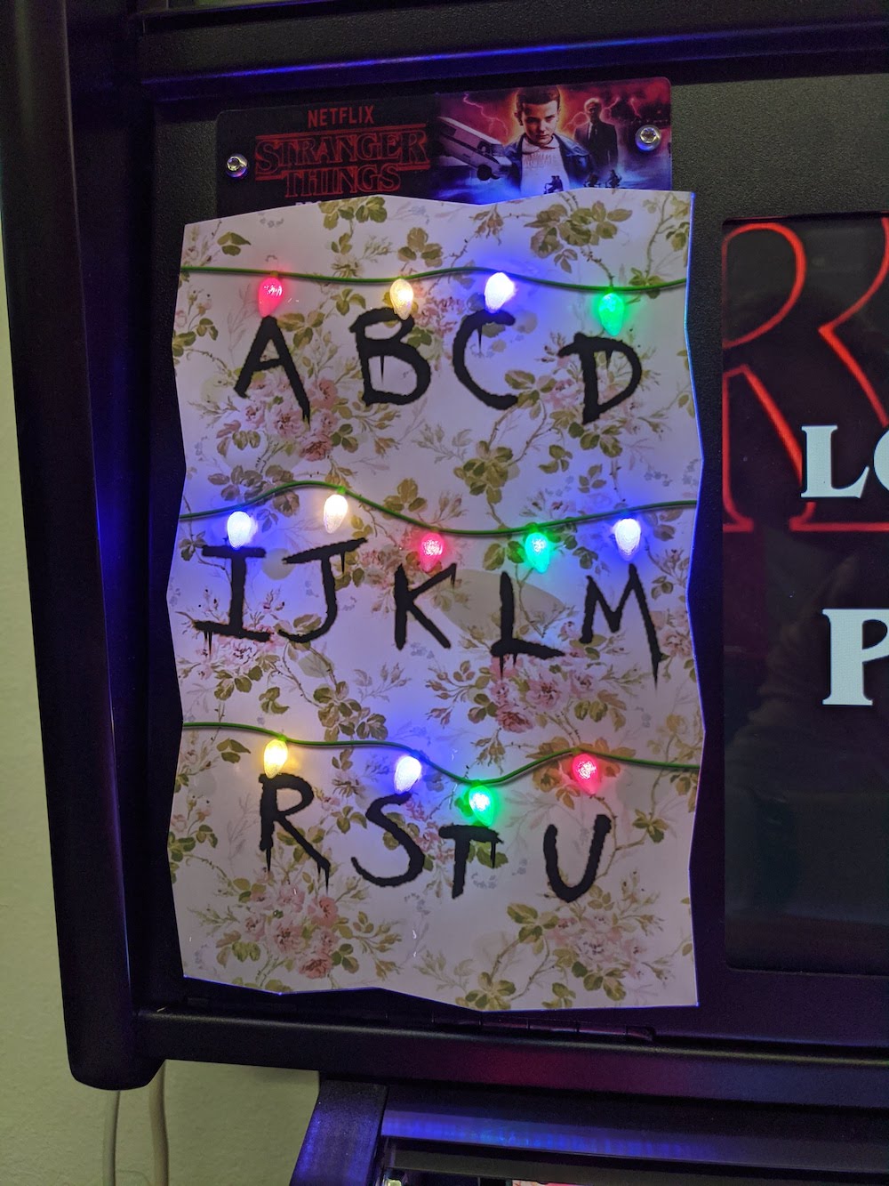 Stranger Things Pinball Alphabet Wall Speaker Panels