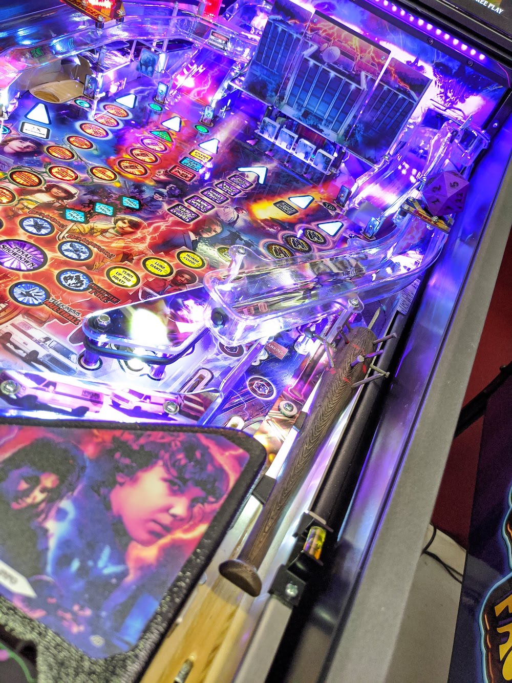 Stranger Things Pinball Baseball Bat