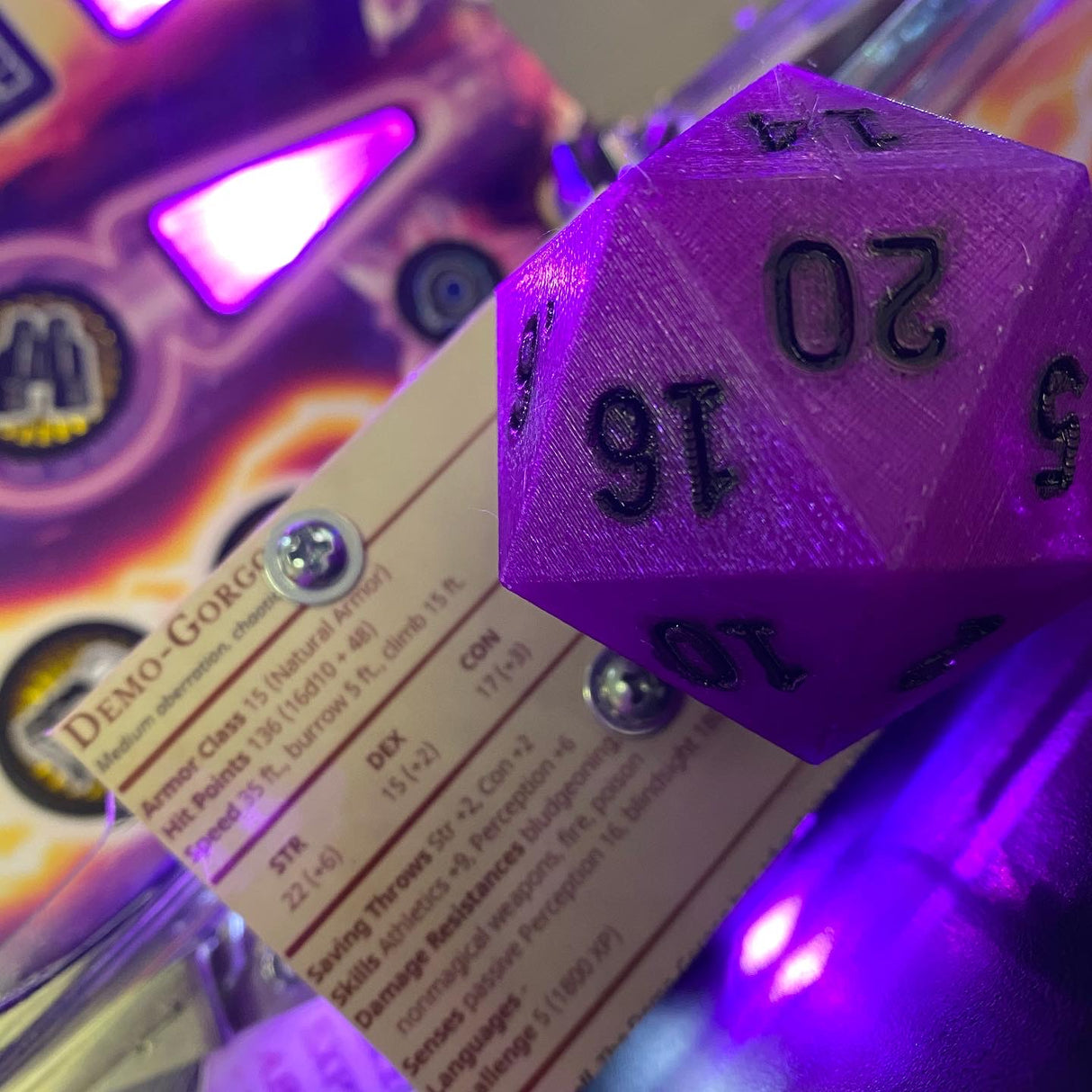 Stranger Things Pinball D20 Dome Flasher Replacement