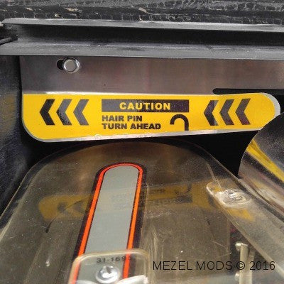 The Getaway Pinball Hair Pin Turn Decal - Mezel Mods
- 1