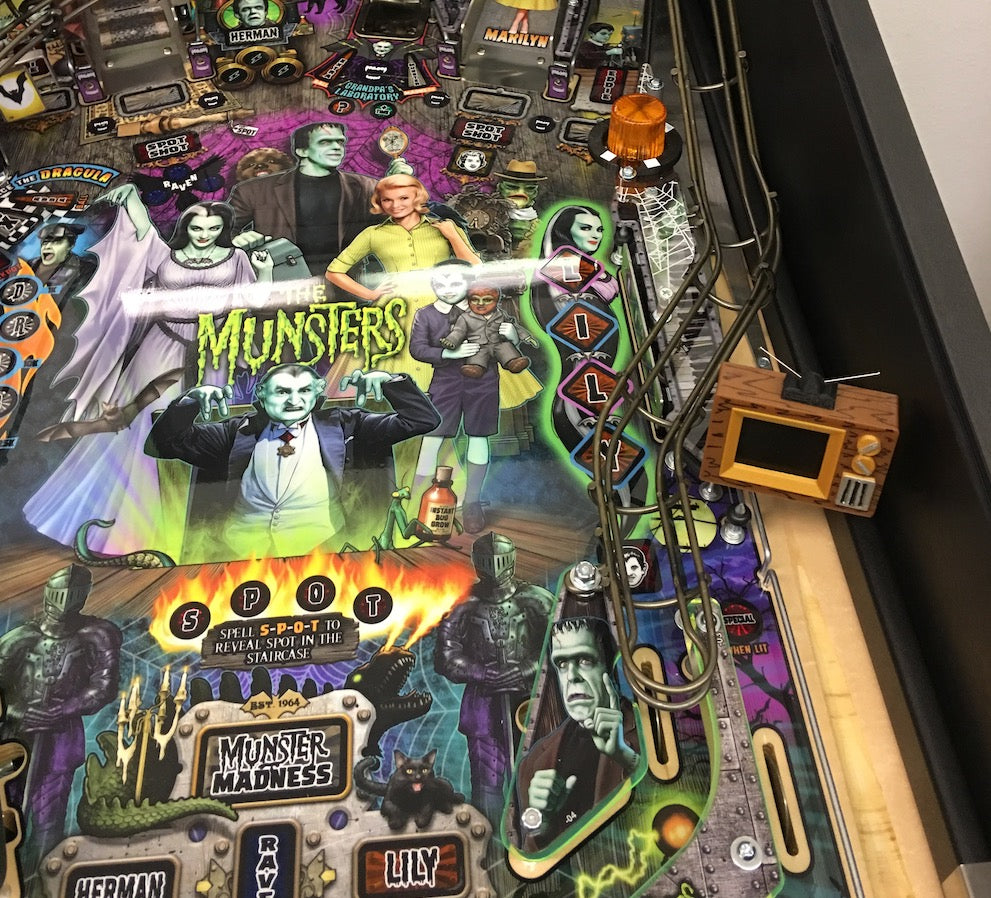 The Munsters Pinball TV Video Display Mod