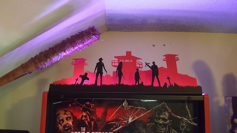 The Walking Dead Pinball Silhouette Topper