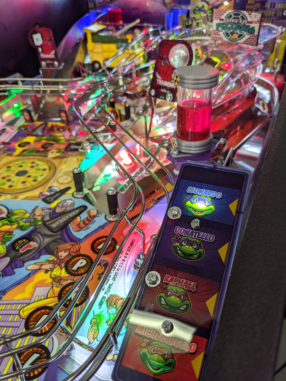 Teenage Mutant Ninja Turtles Pinball Interactive RGB Ramp Lights