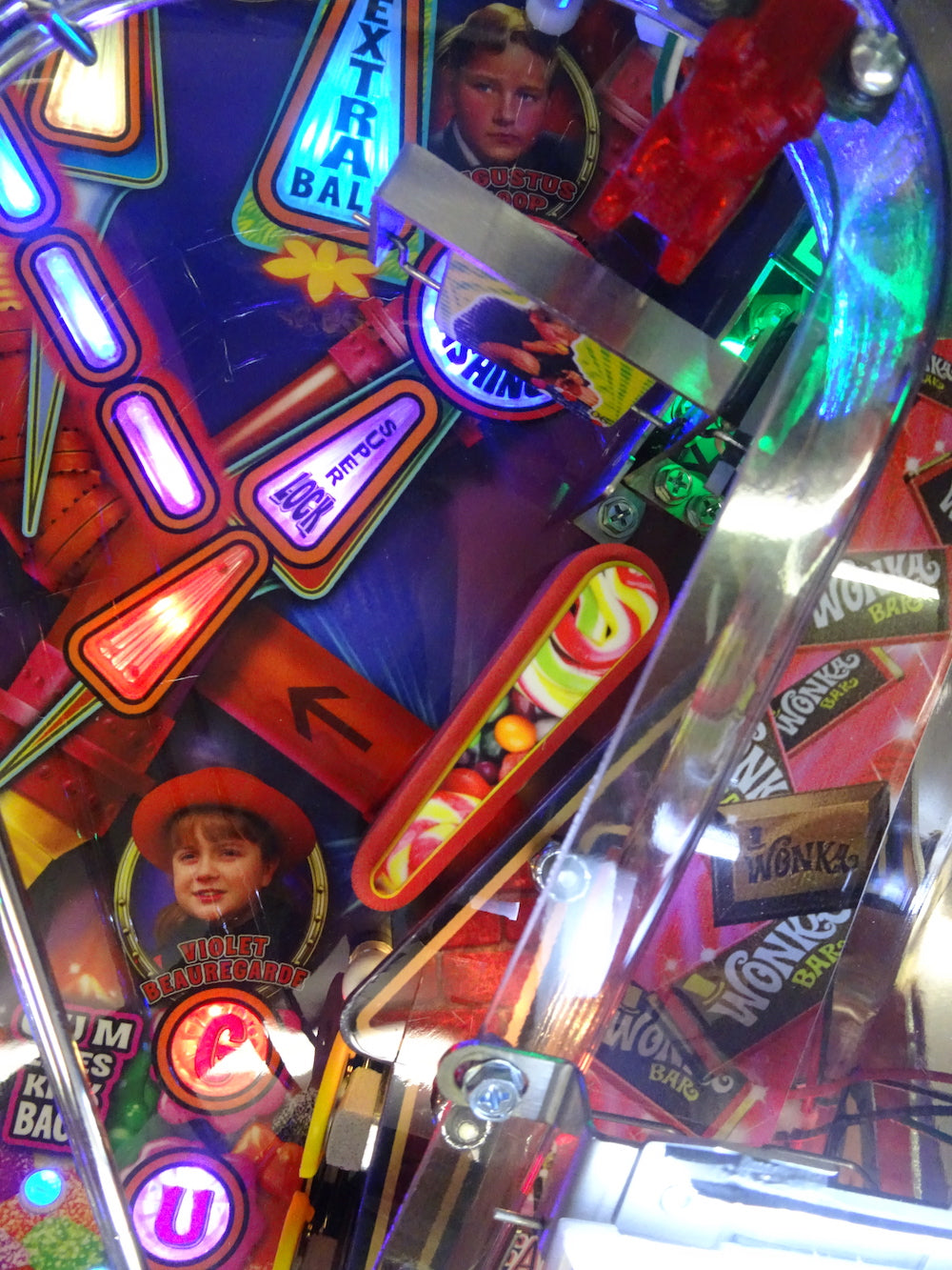 Willy Wonka Pinball Flipper Bat Toppers