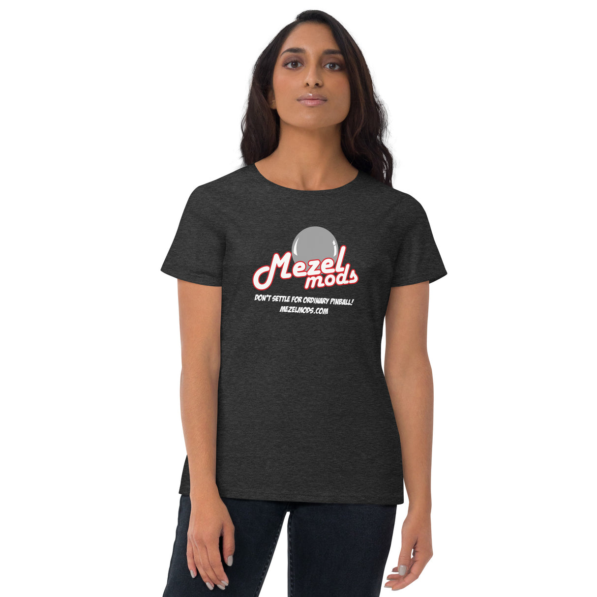 Mezel Mods Logo Pinball Tee Shirts- Women's