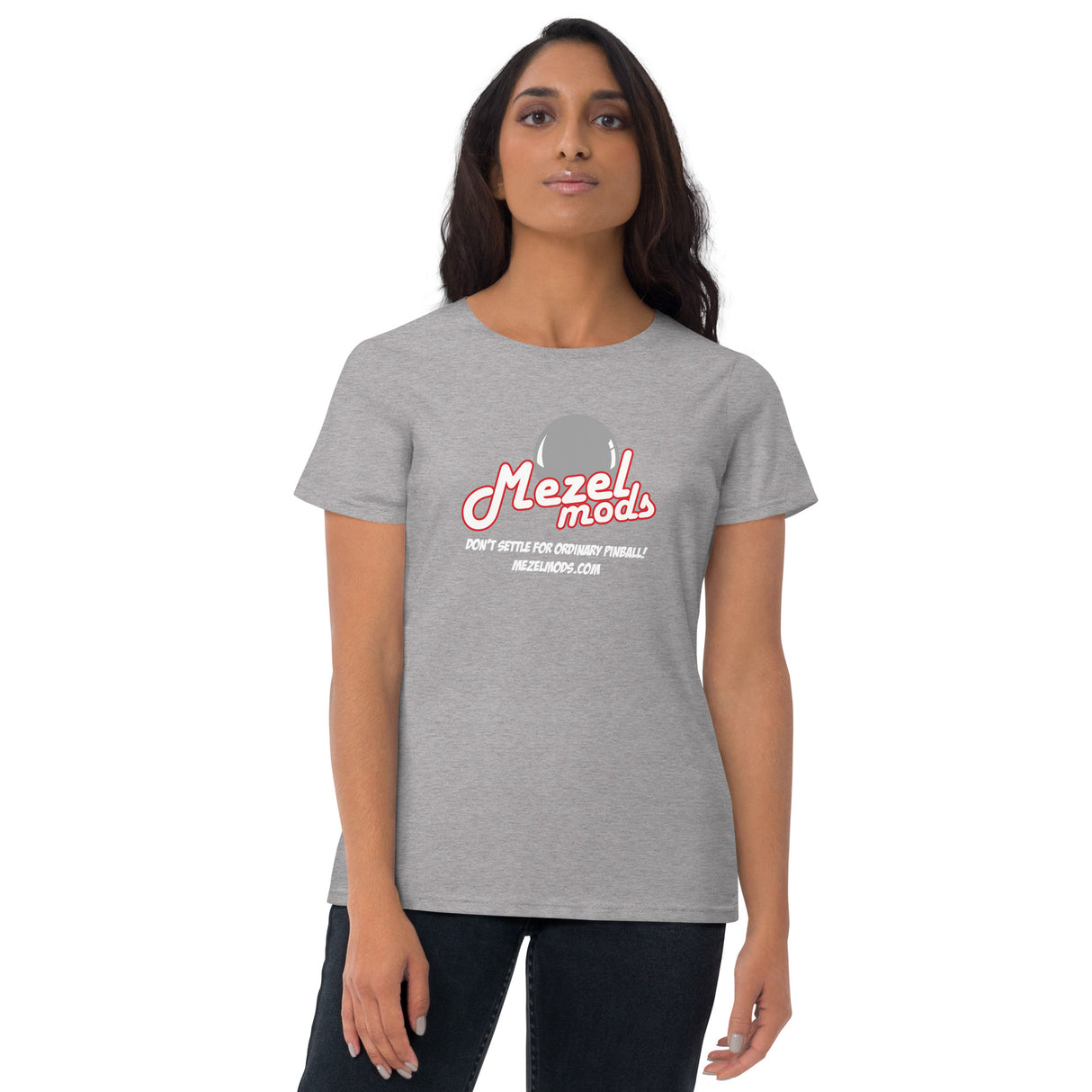 Mezel Mods Logo Pinball Tee Shirts- Women's