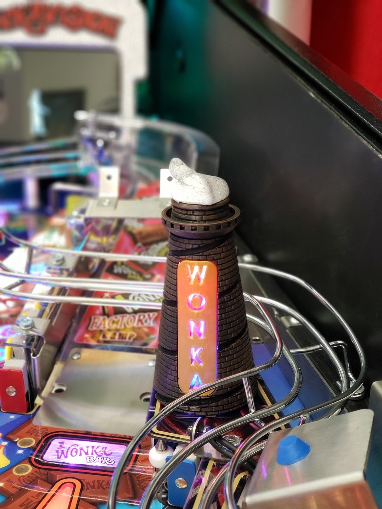 Willy Wonka Pinball Smokestack