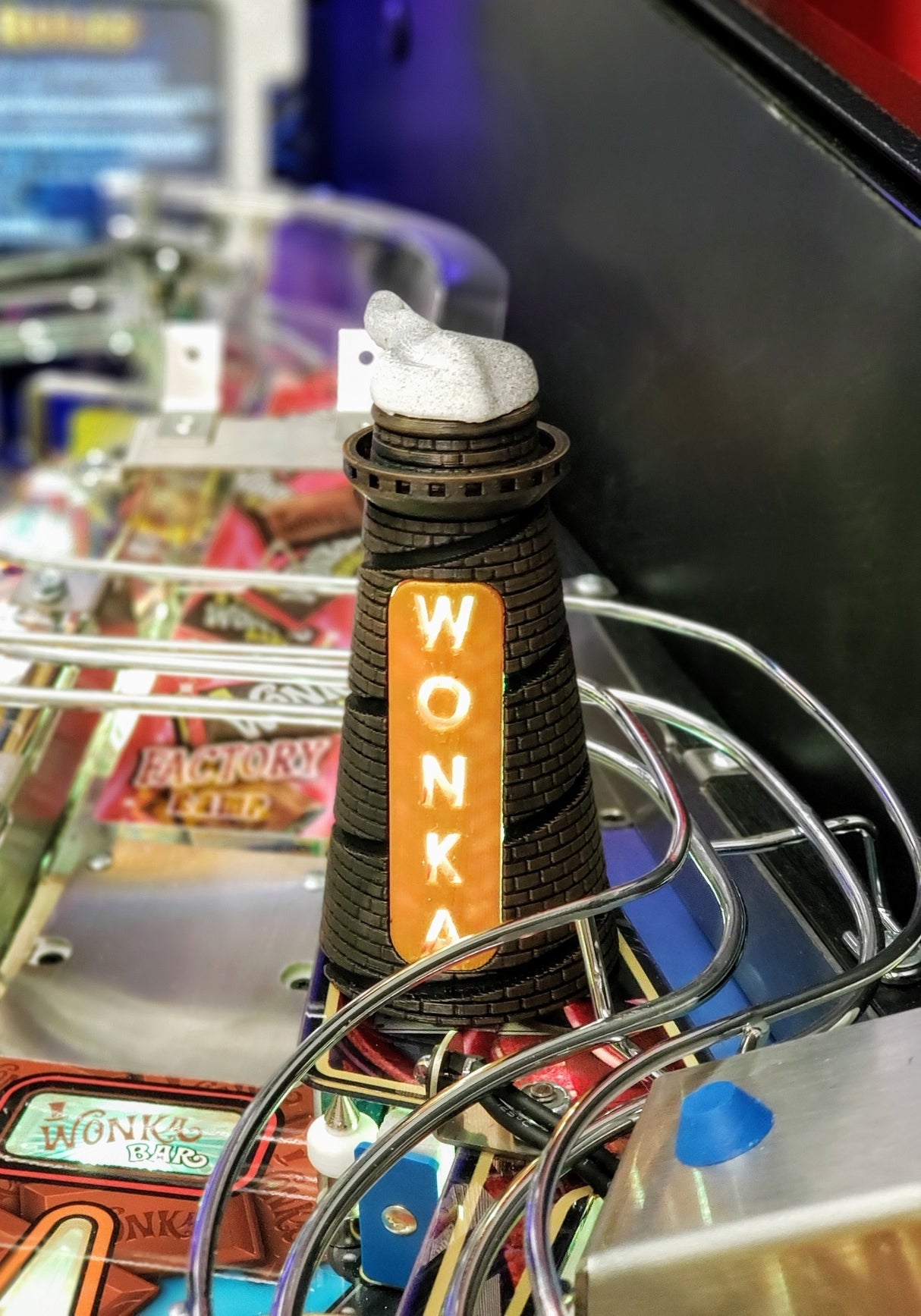 Willy Wonka Pinball Smokestack