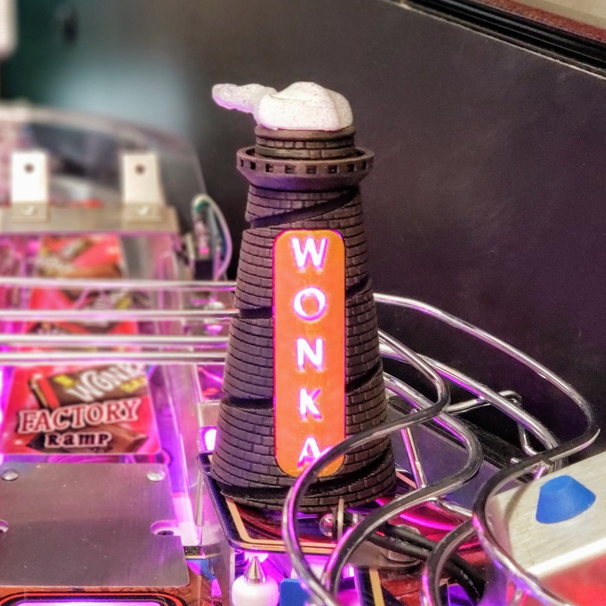 Willy Wonka Pinball Smokestack