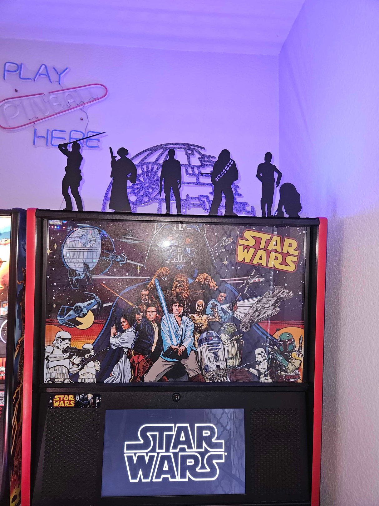 Star Wars Pinball Silhouette Topper