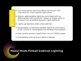 Flaming Pinball Cabinet Lighting Kit