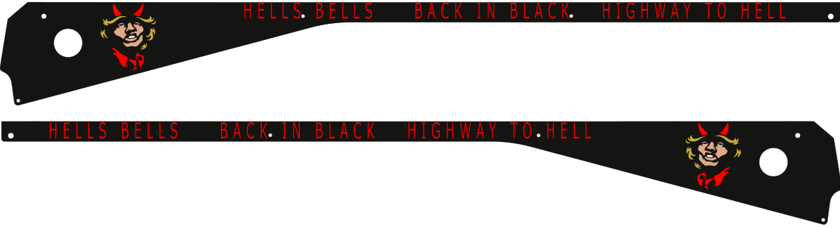 AC/DC Pinball Angus Side Rail Armor – Mezel Mods