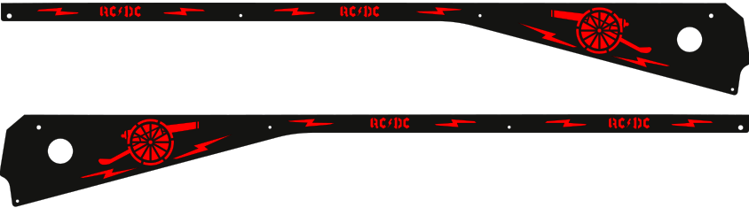 AC/DC Pinball Cannon Side Rail Armor – Mezel Mods