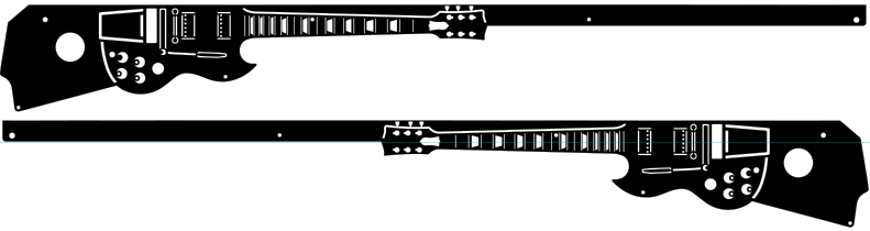 AC/DC Pinball Guitar Side Rail Armor – Mezel Mods