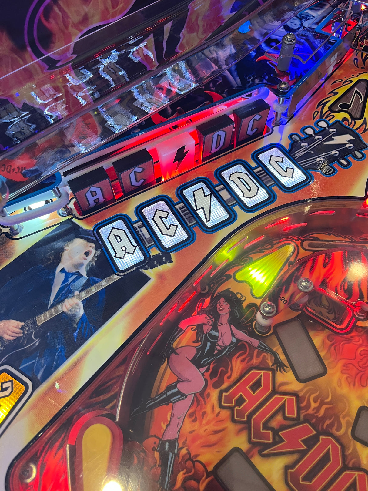 AC/DC Pinball Illuminated Drop Target