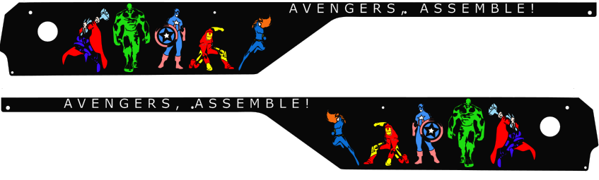 Avengers Infinity Quest Pinball Assemble Side Rail Armor – Mezel Mods