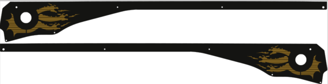 Godzilla Pinball King Ghidorah Side Rail Armor – Mezel Mods