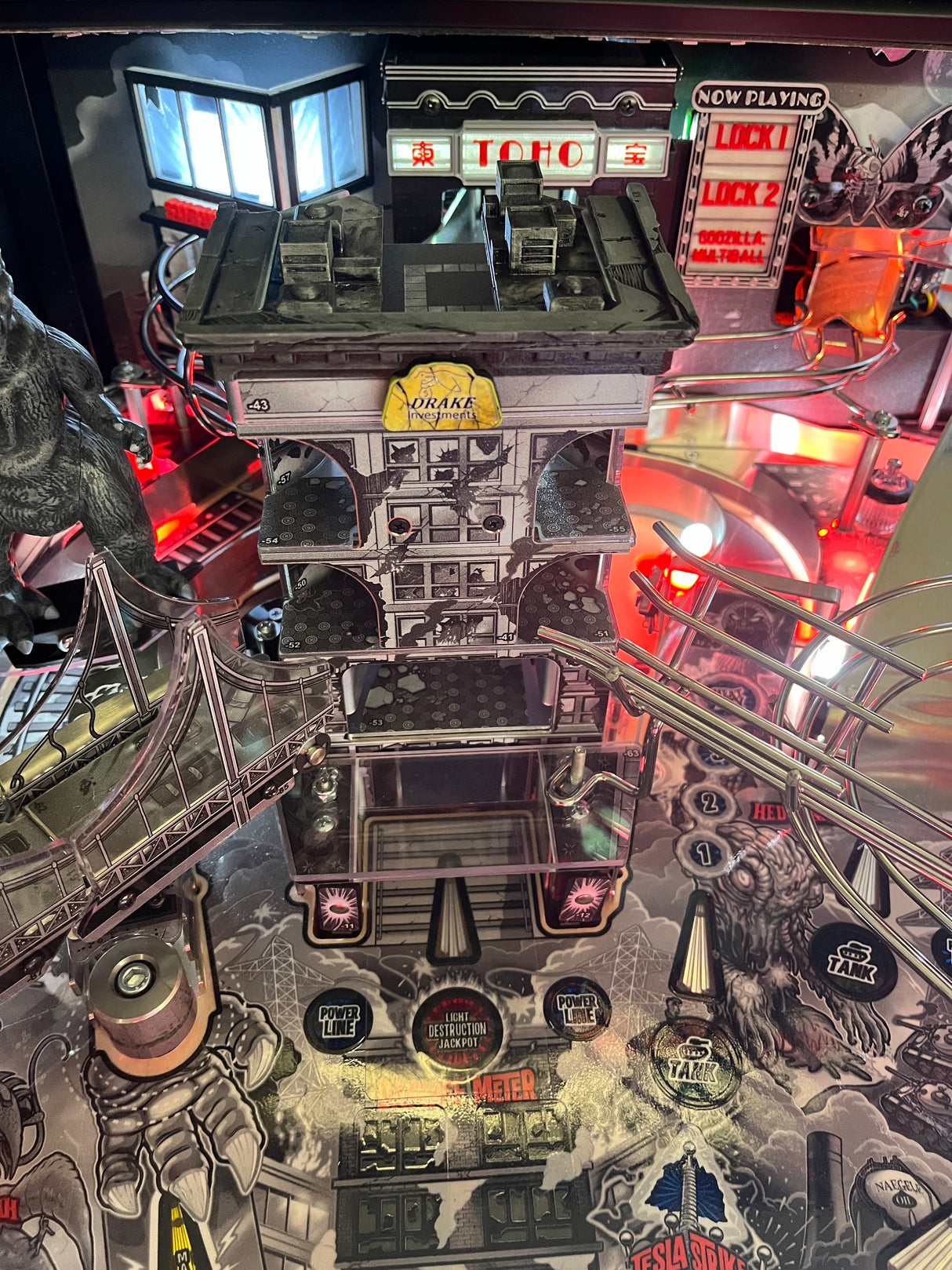 Godzilla 70th Anniversary Pinball Drake Building Dress Up Kit