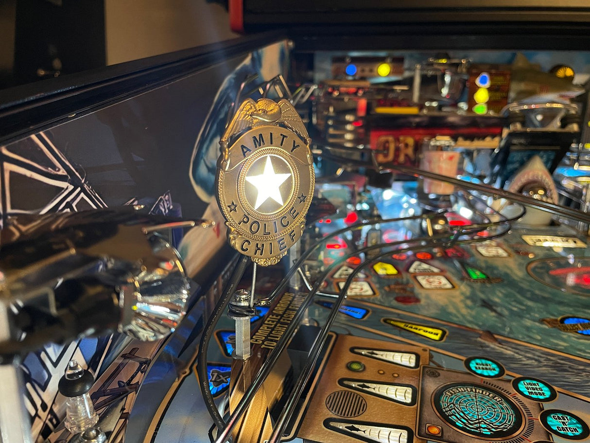 Jaws Pinball Sheriff Badge