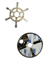 metal ship wheel and round disc with 3M tape 