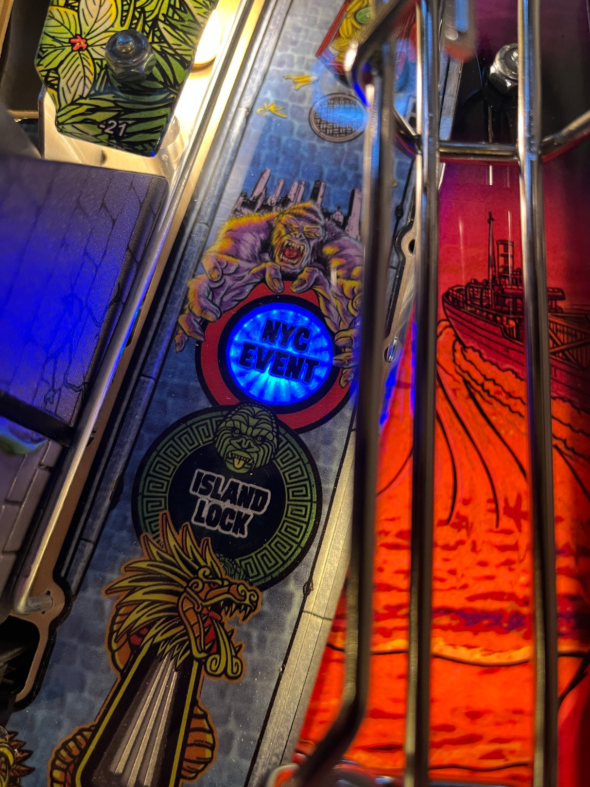 King Kong Pinball Gel Inserts