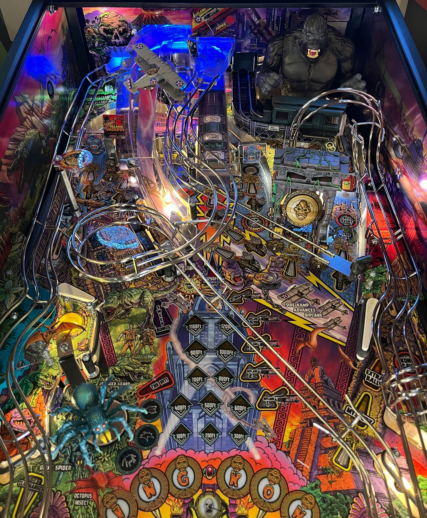 King Kong Pinball Ramp Illumination – Mezel Mods