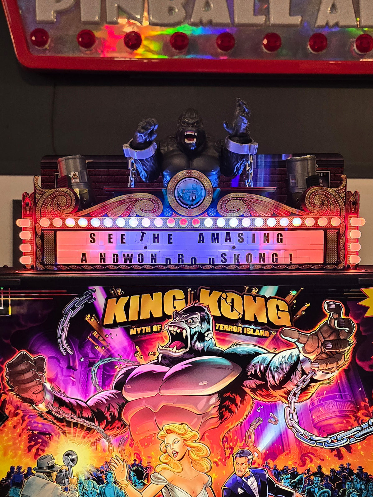 King Kong Pinball Topper Shackles and Chains