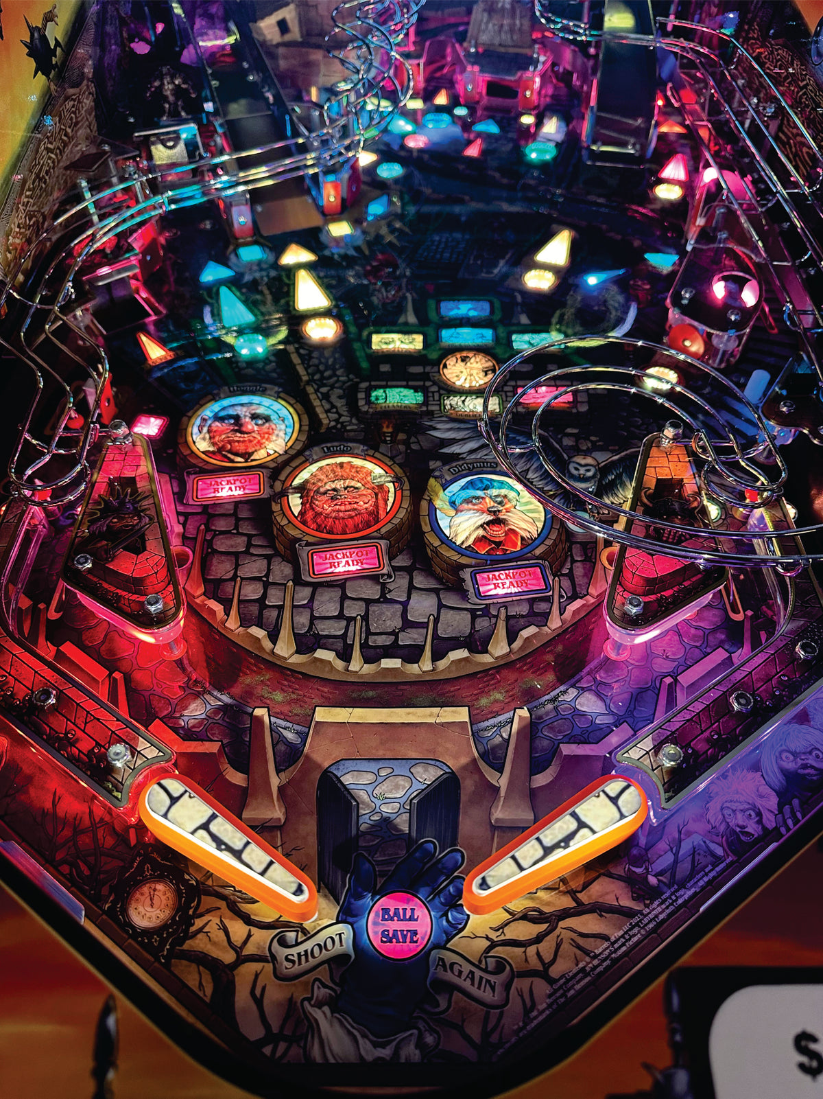 Pinballinteractive Topper Labyrinth Pinball Flipper Bat Toppers – Mezel Mods