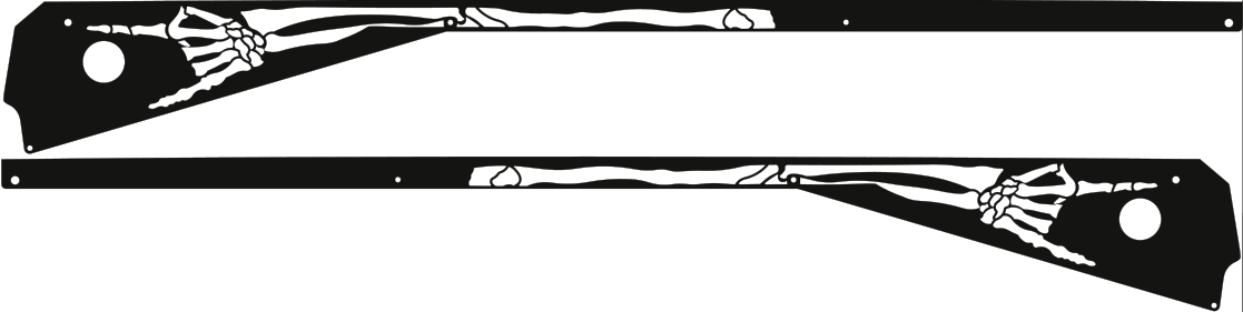 Metallica Remastered Pinball Skeleton Side Rail Armor – Mezel Mods