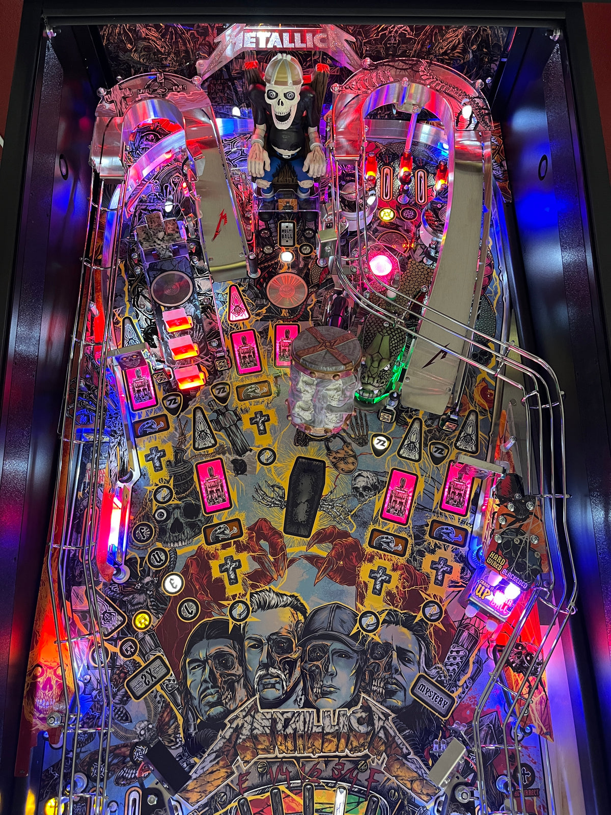 Pinball Backboard Metallica Remastered Pinball Backboard Illumination – Mezel Mods