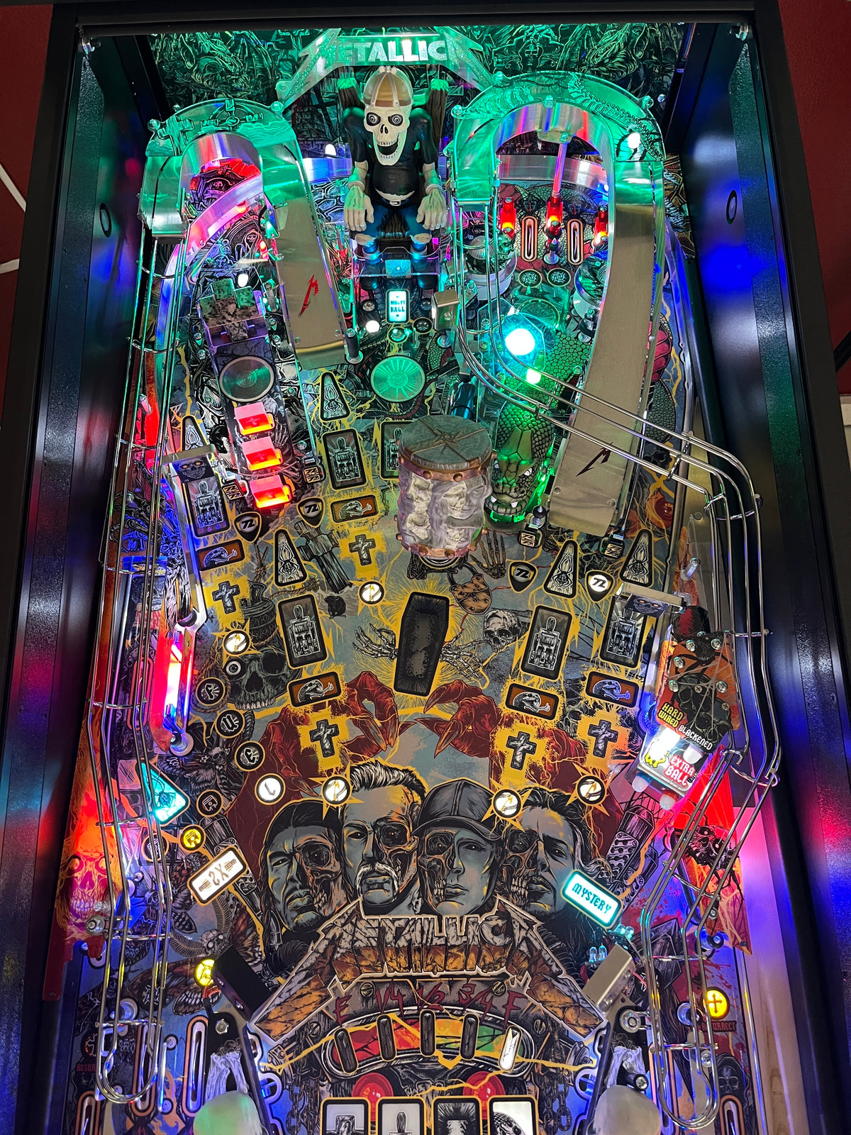 Pinball Backboard Metallica Remastered Pinball Backboard Illumination – Mezel Mods