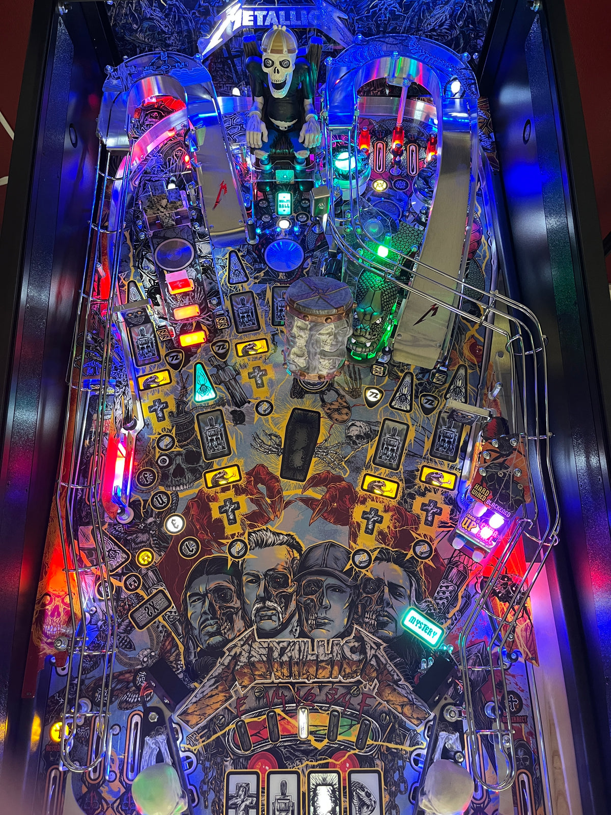 Pinball Backboard Metallica Remastered Pinball Backboard Illumination – Mezel Mods