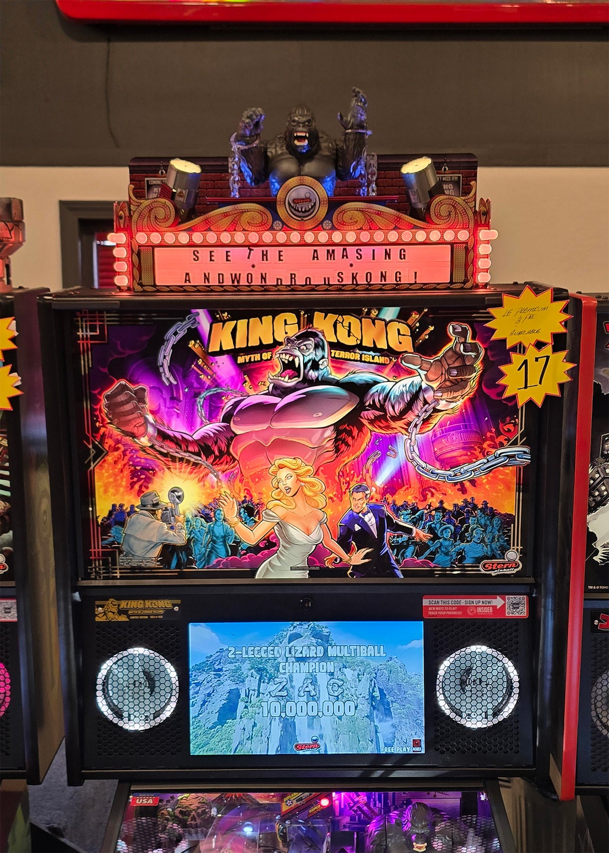 King Kong Pinball Stern Topper Search Light Upgrade
