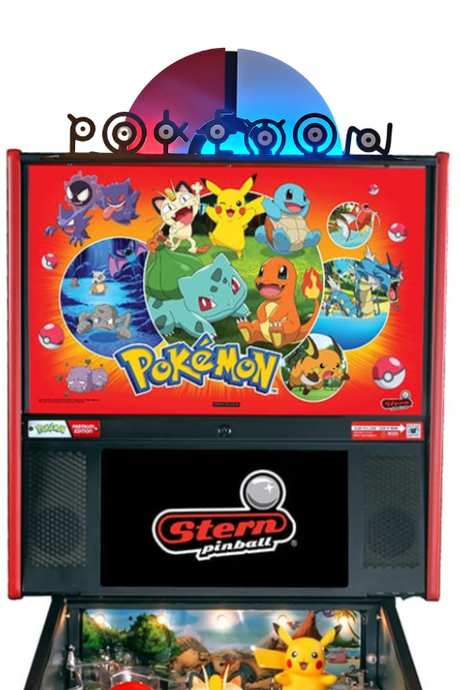 Silhoutte Pinball Topper for Pokemon Pinball